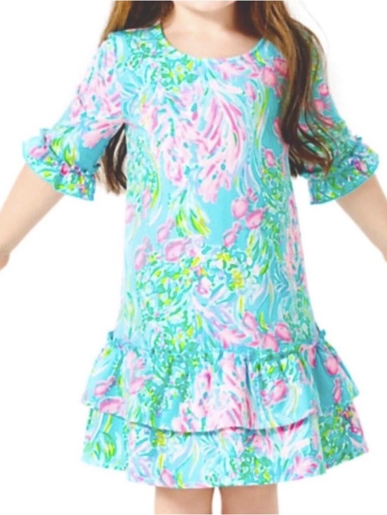 Lilly Pulitzer Other - Lilly Pulitzer Dress Girl’s Large 8 10 Preppy Resortwear Colorful Summer Kailyn
